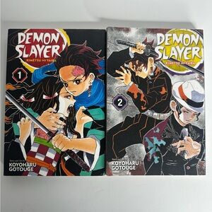 Demon Slayer Manga Volumes 1 & 2 Viz Media Set